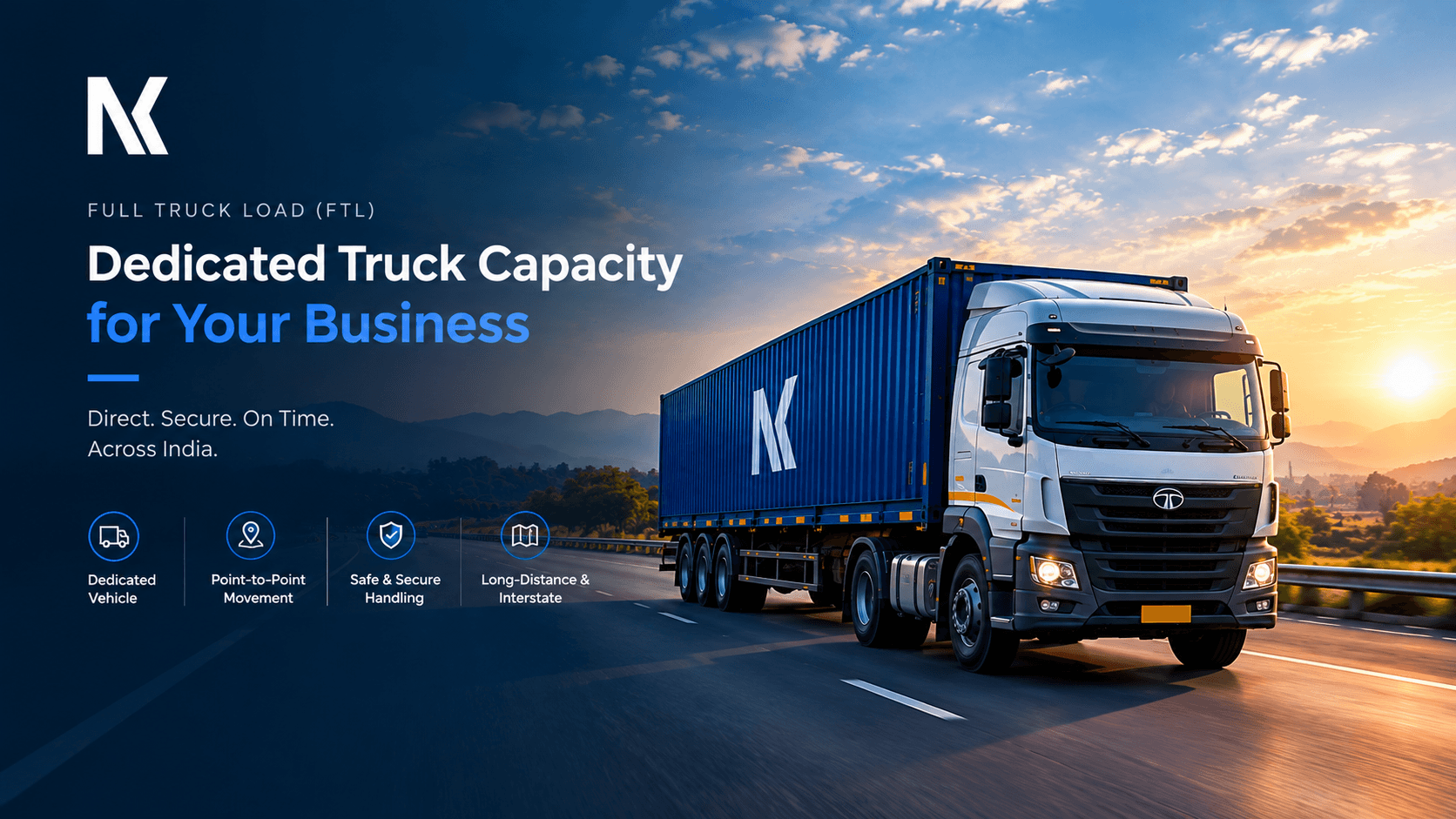NARSIK Logistics FTL truck transportation for commercial freight in India
