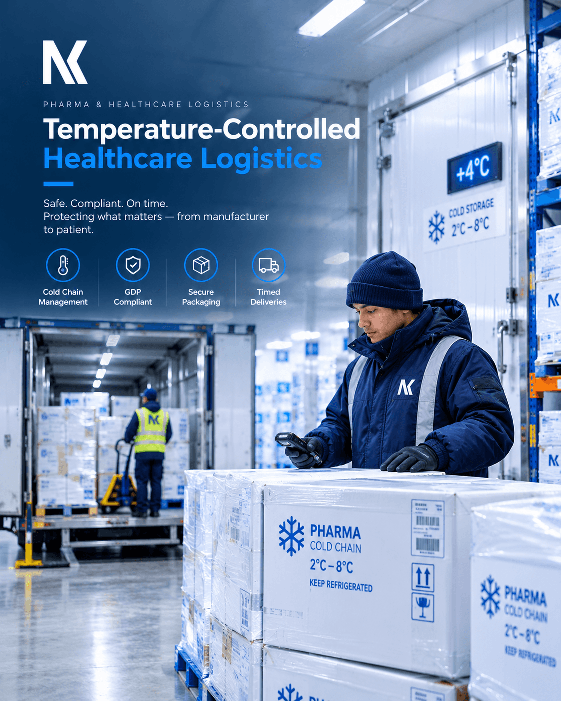 NARSIK Logistics temperature-sensitive pharmaceutical cargo handling